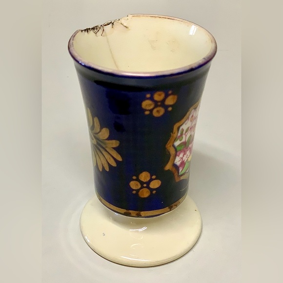 19th Century Antique Gaudy Welsh Chinoisserie Pattern Hand Painted Luster Vase - Picture 12 of 16